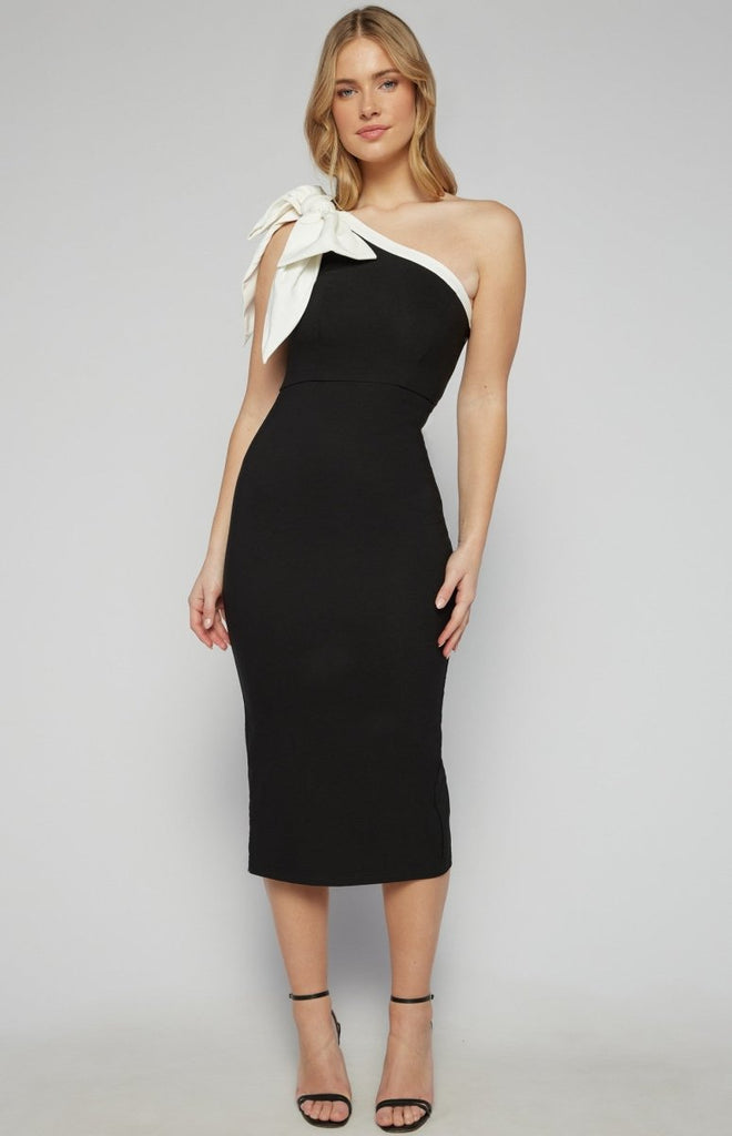 Brilie Midi Bow Dress - Indy Love