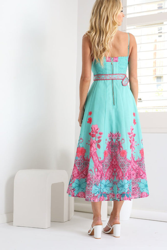 Casa Del Midi Dress - Indy Love Boutique