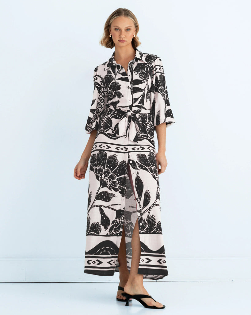 Cyra Maxi Shirt Dress - Indy Love