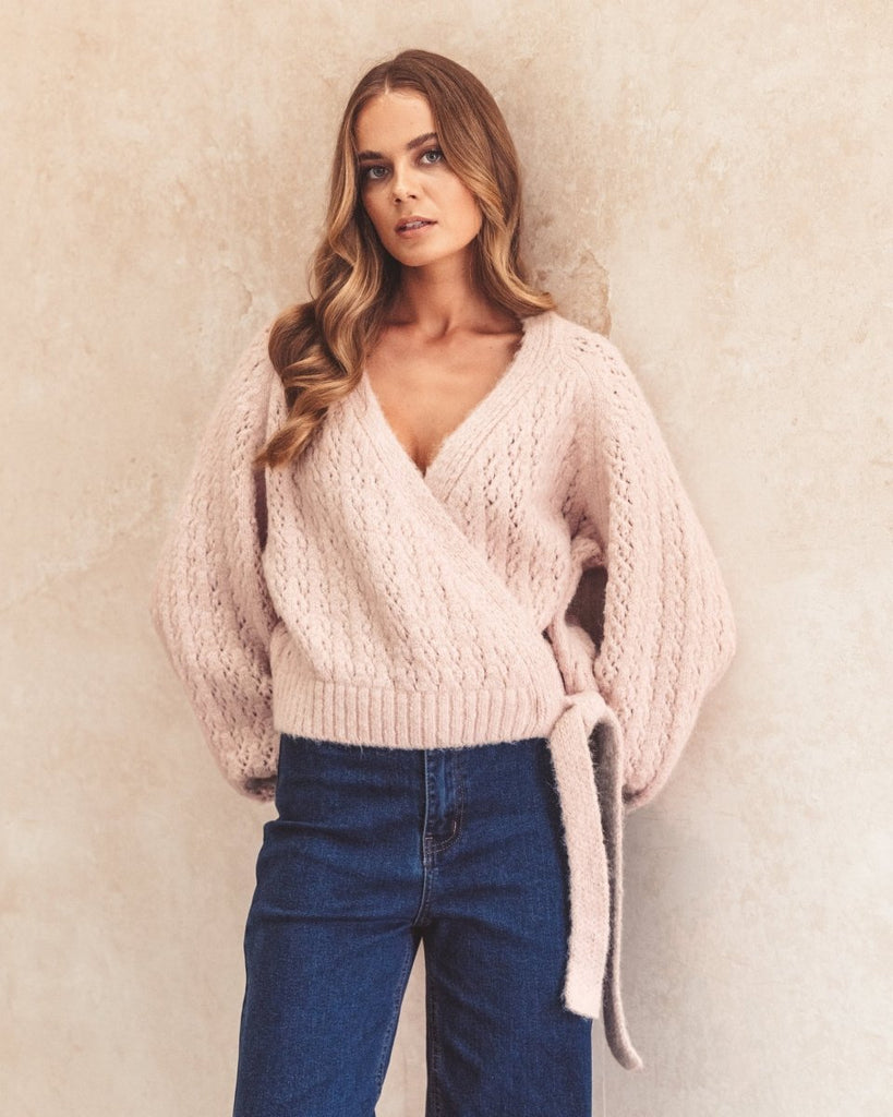 Felicity Wrap Knit Jumper - Indy Love