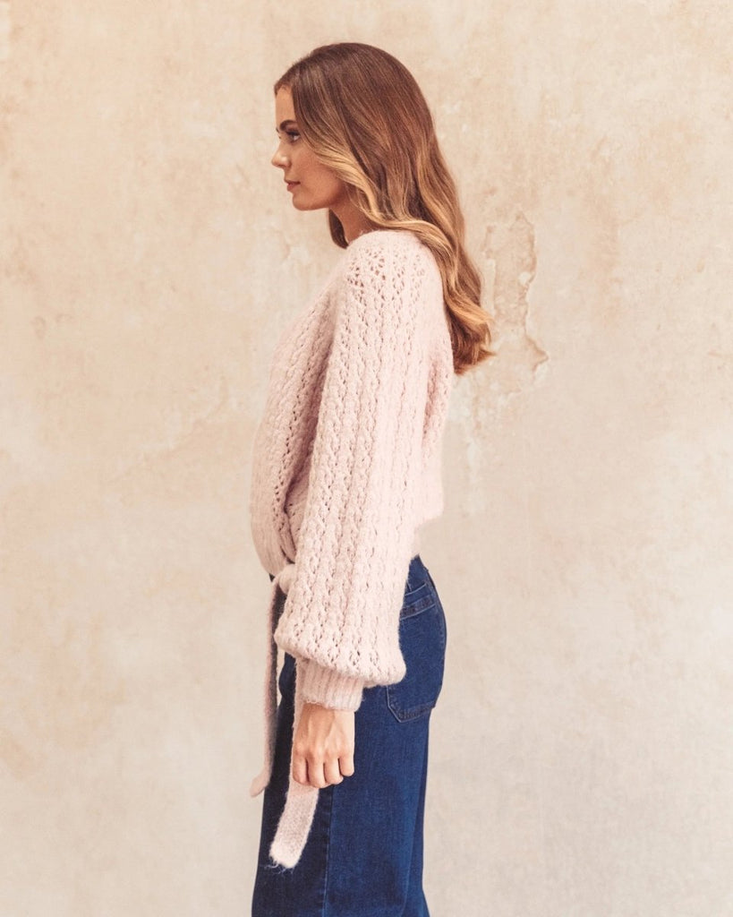 Felicity Wrap Knit Jumper - Indy Love