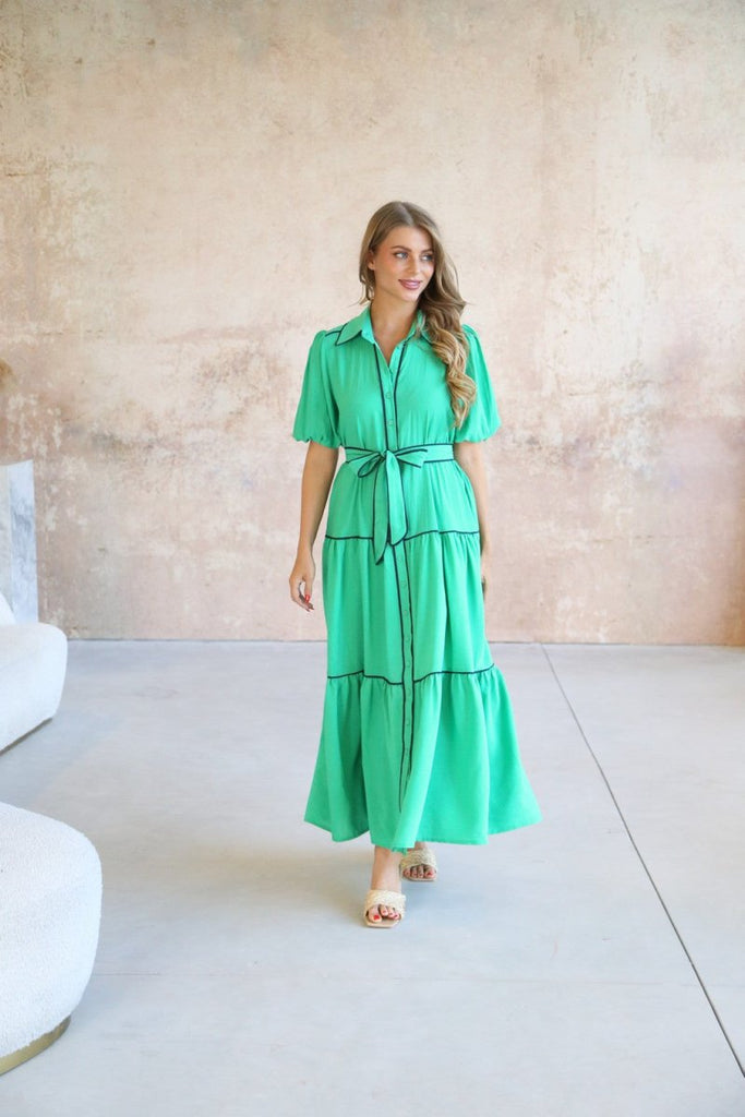 Lily Tiered Midi Dress - Indy Love