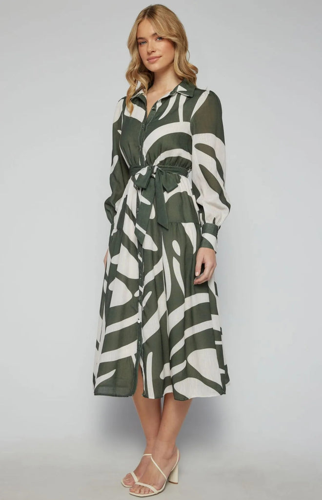 Moss Midi Shirt Dress - Indy Love