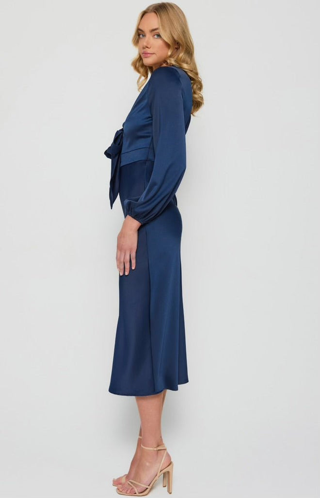 Tianna Midi Satin Dress - Indy Love