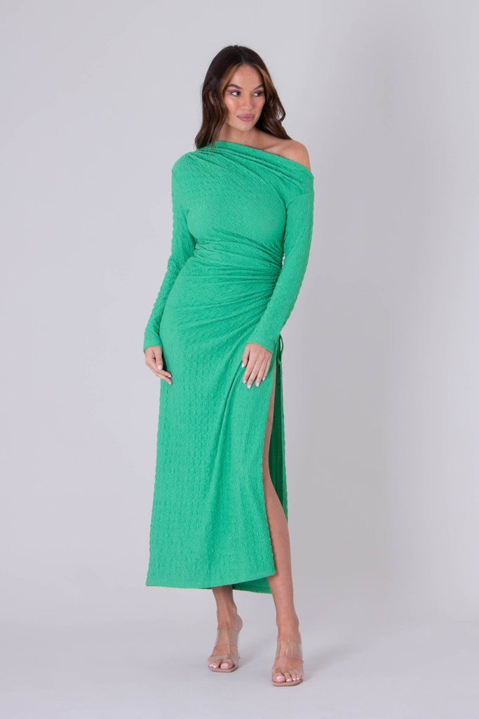 Victoria Ruched Maxi Dress - Indy Love