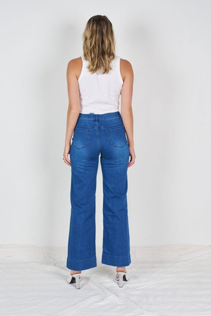 Willow Wide Leg Flare Denim Jeans - Indy Love