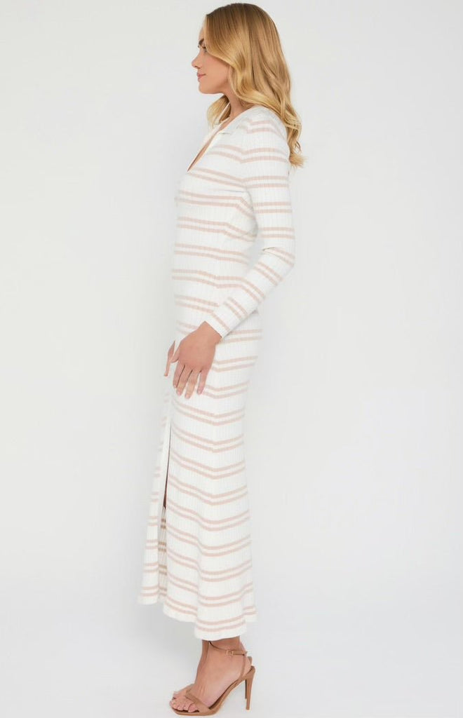 Winona Striped Knit Dress - Indy Love