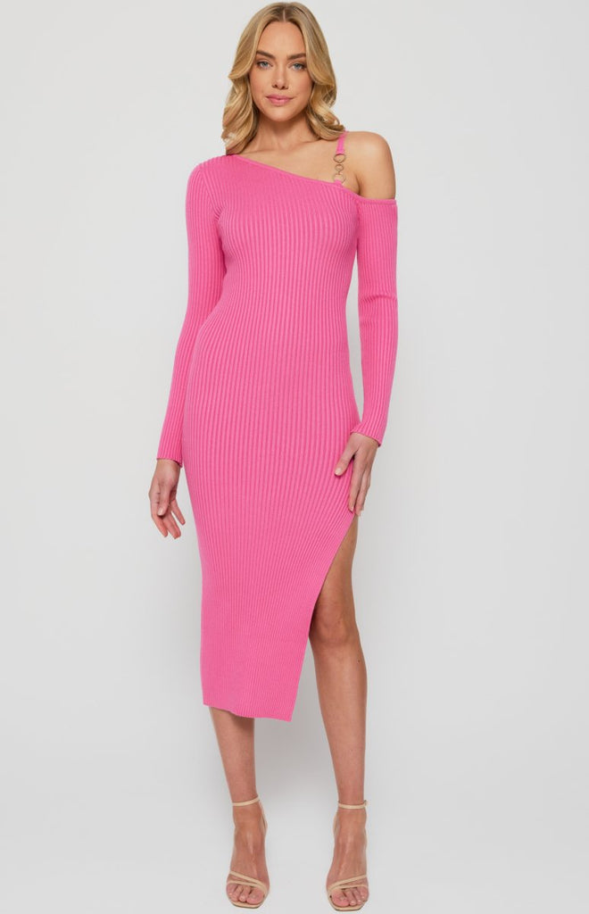 Barbie Pink Knit Dress - Indy Love