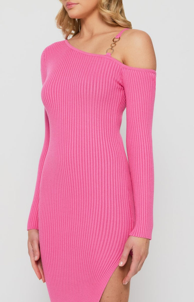 Barbie Pink Knit Dress - Indy Love