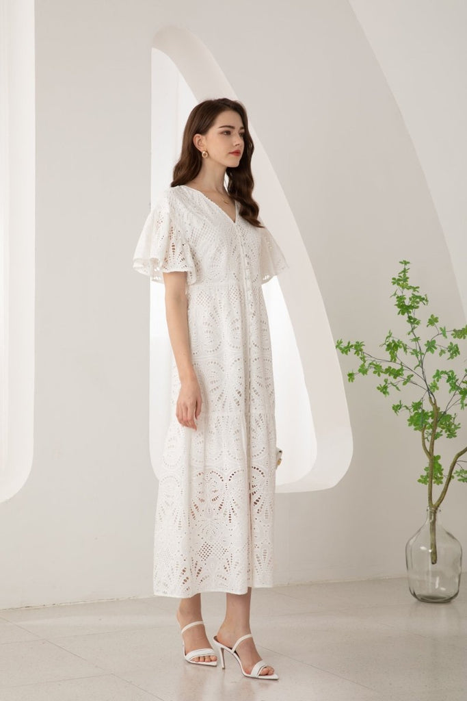 Margot Embroidered Maxi Dress - Indy Love