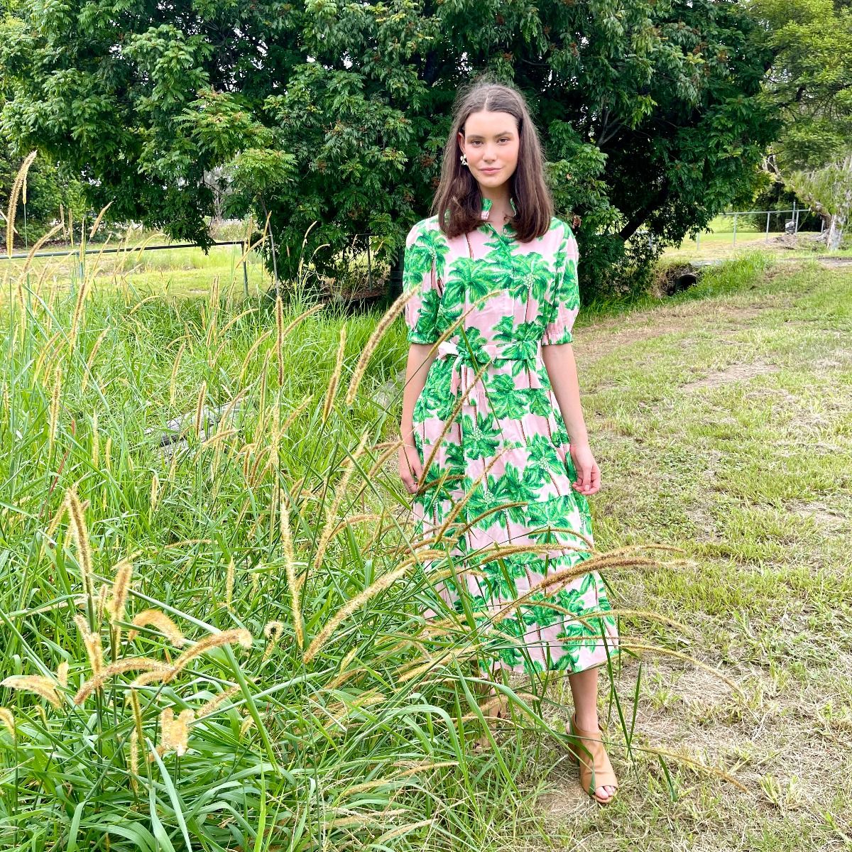 Palm Green Dress Indy Love Boutique Palm Green Dress Indy Love Boutique