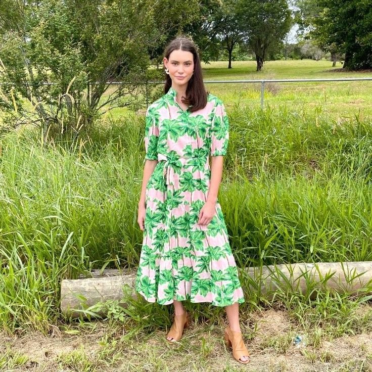 Palm Green Dress Indy Love Boutique Palm Green Dress Indy Love Boutique