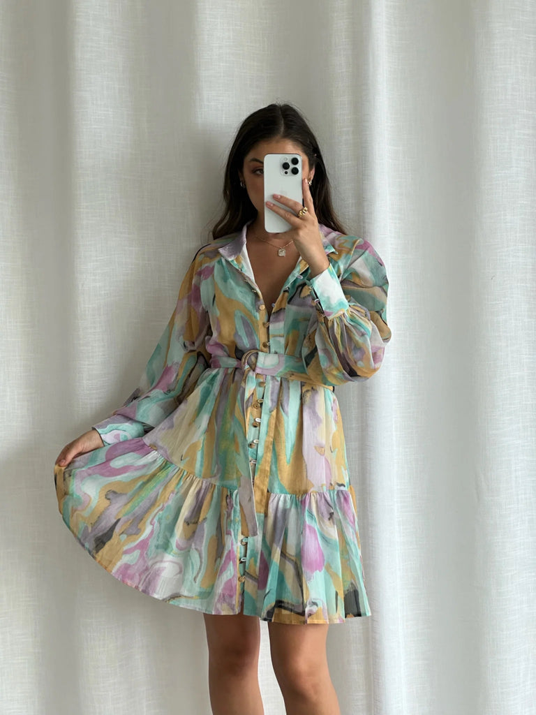 Passion Dress mint/yellow - Indy Love