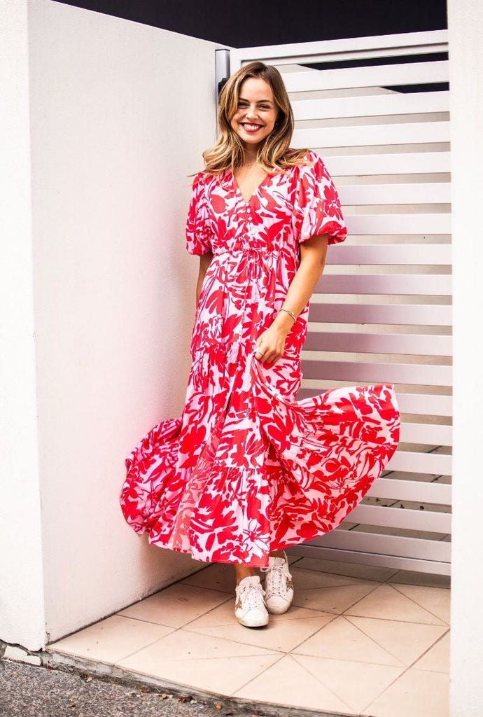 Ruby Floral Dress - Indy Love
