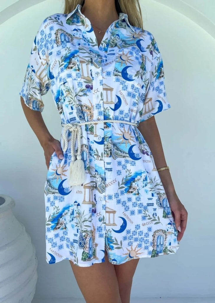 Sally Rope Shirt Dress – Indy Love Boutique