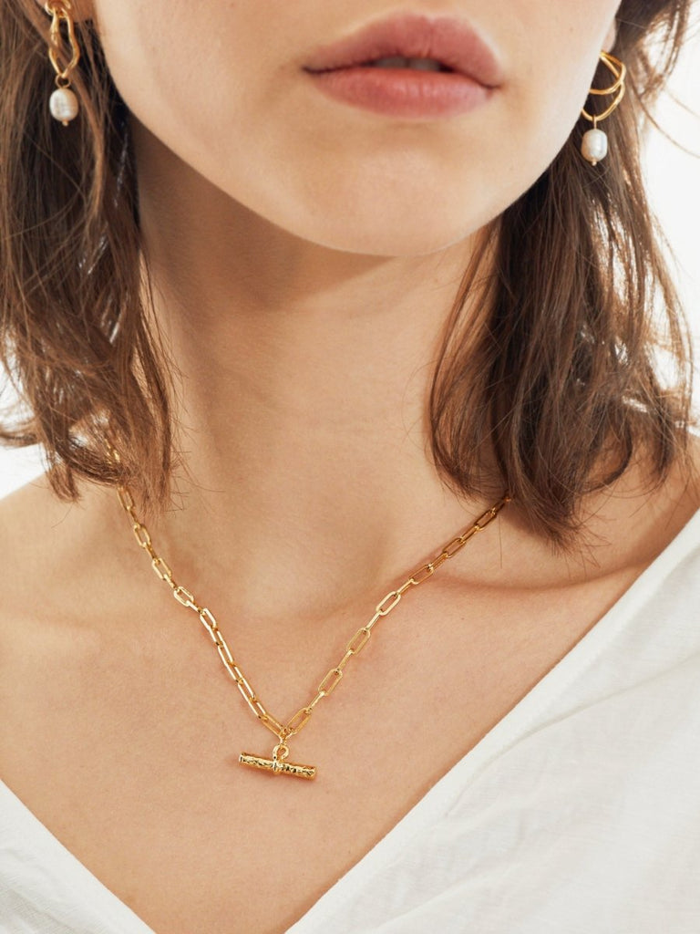 T-bar Charm Necklace - Indy Love